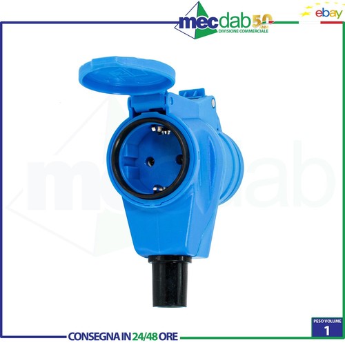 Presa elettrica angolare per - presa,